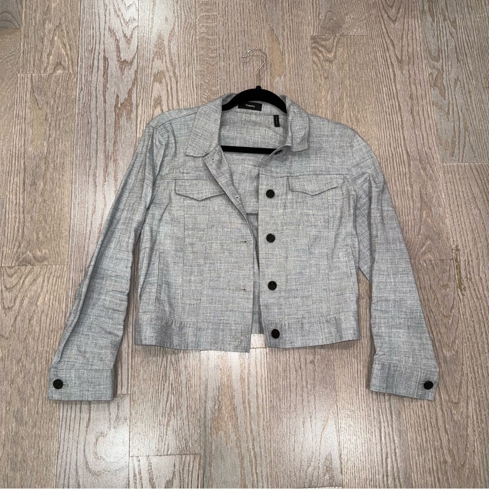 Theory Cropped Lightweight Jacket